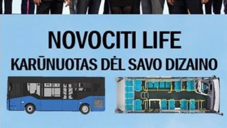 Naujieji Novociti Life autobusai pelnė „Geriausio dizaino” apdovanojimą.