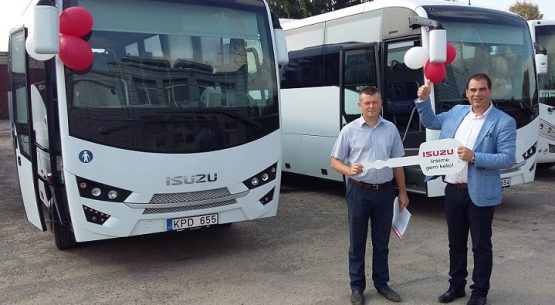 В Вильнюсском районном автопарке куплены  два новых ISUZU автобуса
