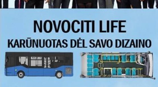 Naujieji Novociti Life autobusai pelnė „Geriausio dizaino” apdovanojimą.
