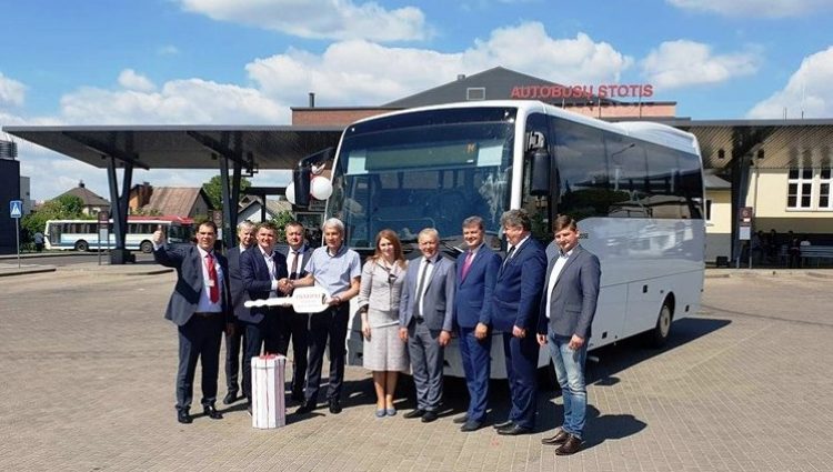 Новые автобусы в еще одном городе Литвы