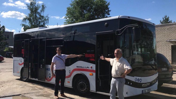 Очередной demo tour туристический автобус в городе Мажейкяй