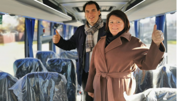 UAB „Šalčininkų autobusų parkas“ įsigijo Lietuvoje dar nematytą autobusą